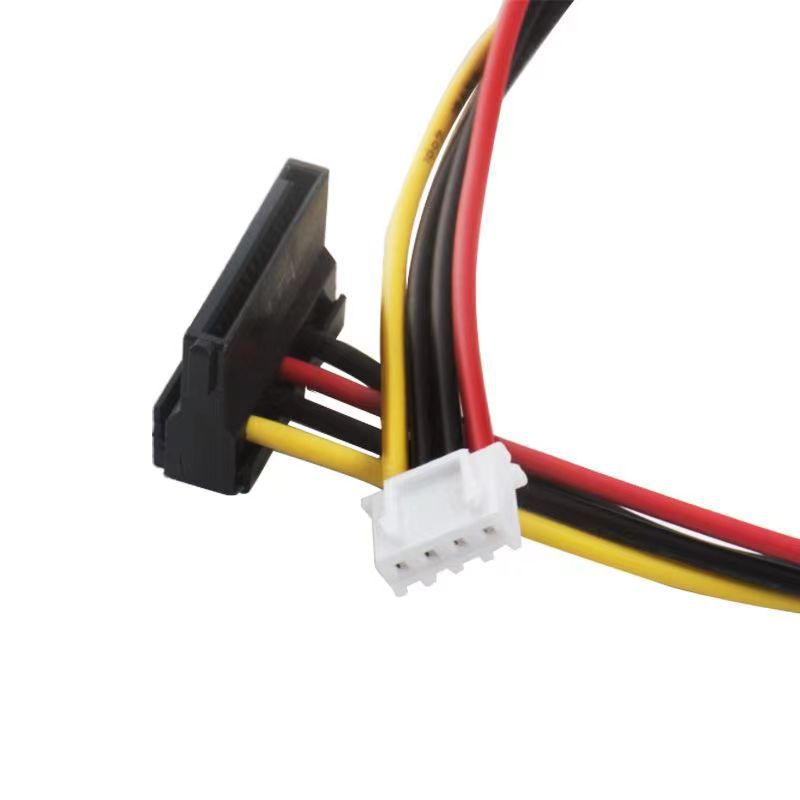 ITX Power Cable SATA 15PIN to Small 4Pin Female Convert Cord PH2.0mm XH2.54mm Gap for PC Computer Motherboard Power Wire Adapter