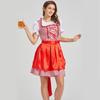 Set Costume Bavarese Tedesco Oktoberfest per Donne Adulte, Vestiti Dirndl Costume da Birra per Halloween e Carnevale del Festival della Birra