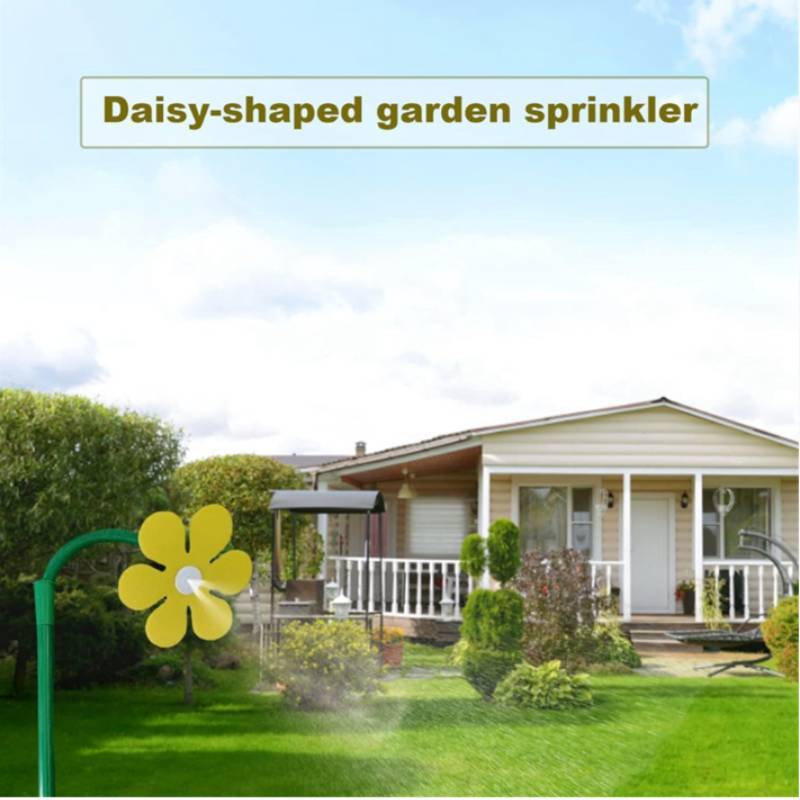 Daisy Sprinkler Head With Rotating Nozzle For Garden Watering And Childrens Play