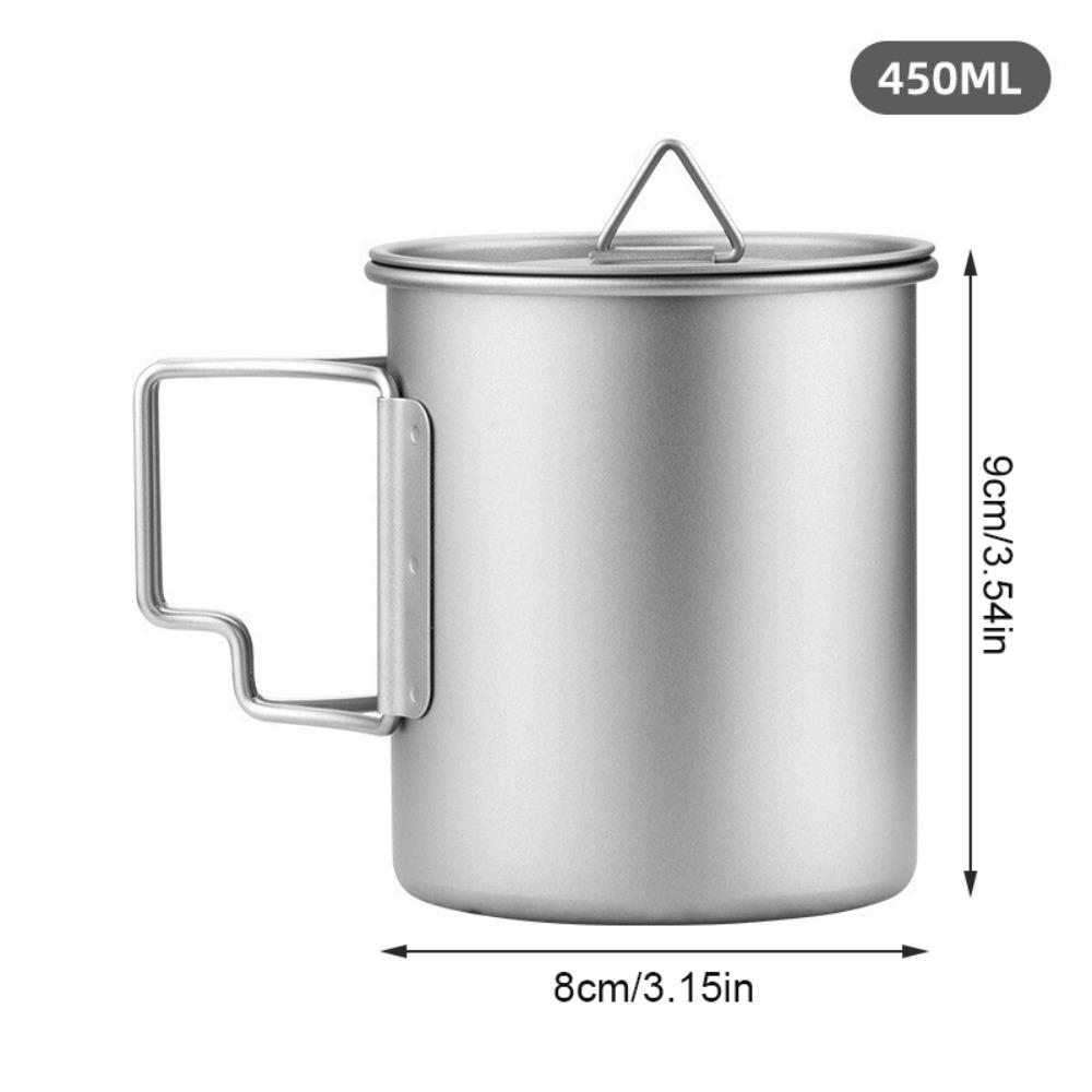 300ML/450ML/750ML Outdoor Water Cup With Foldable Handle Camping Picnic Mug Beer Cup  Travel