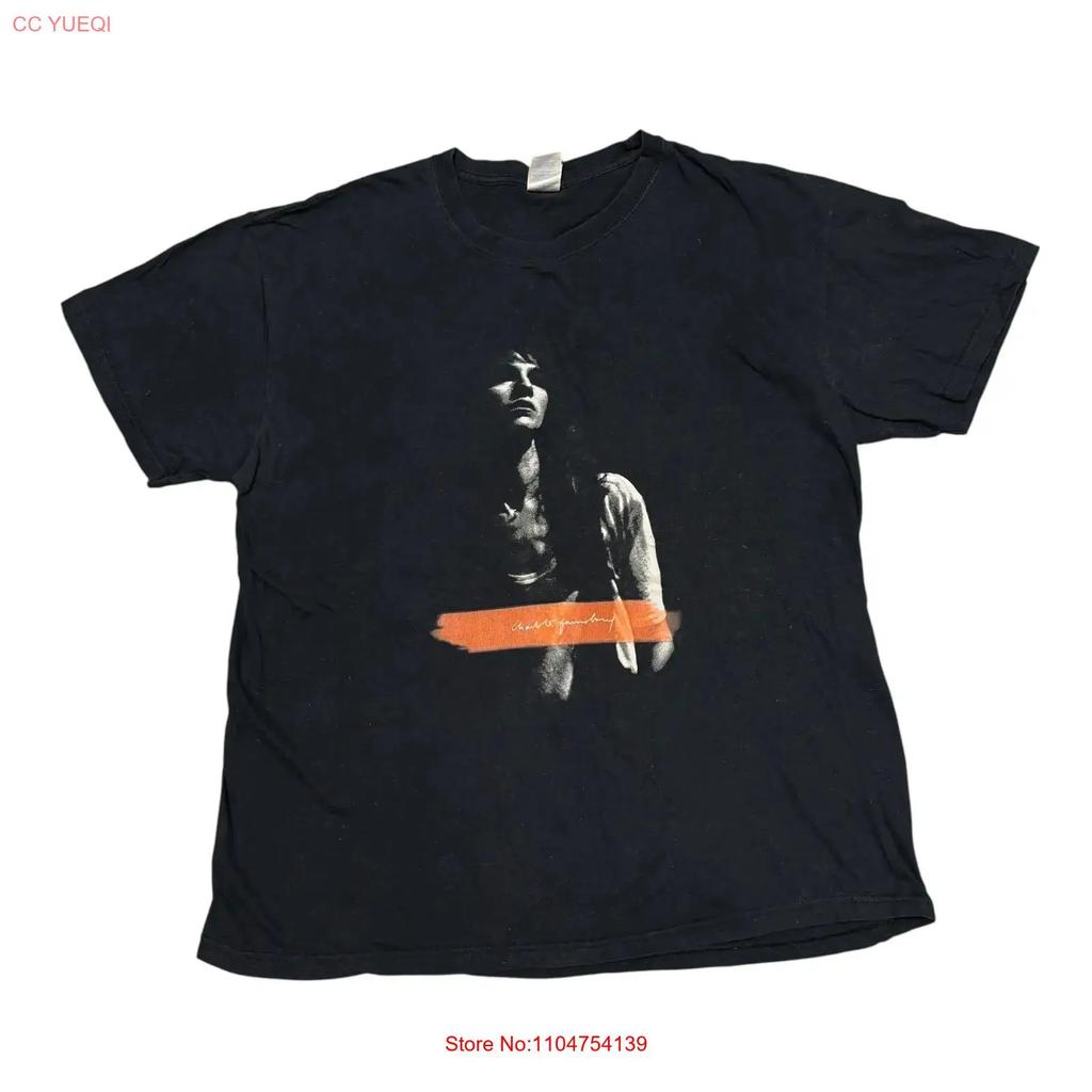 Charlotte Gainsbourg T Shirt Large Tour Concert Indie Band Feist PJ Harvey Y2K Vintage Washed Soft Homme Stylish Casual Unisex