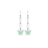 Ethnic Style Handmade Imitation Jade Butterfly Earrings