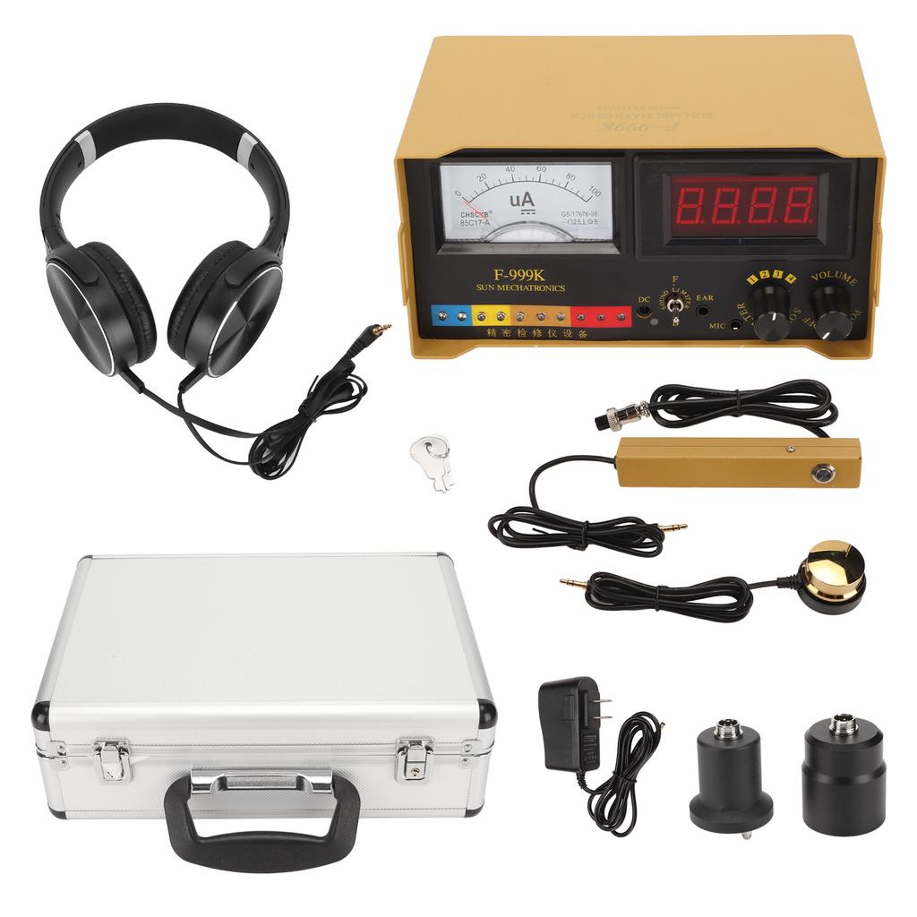 Water Pipe Leak Detector Noise Reduction Sound Amplifier Wall Leakage Listen Tester with Earphone