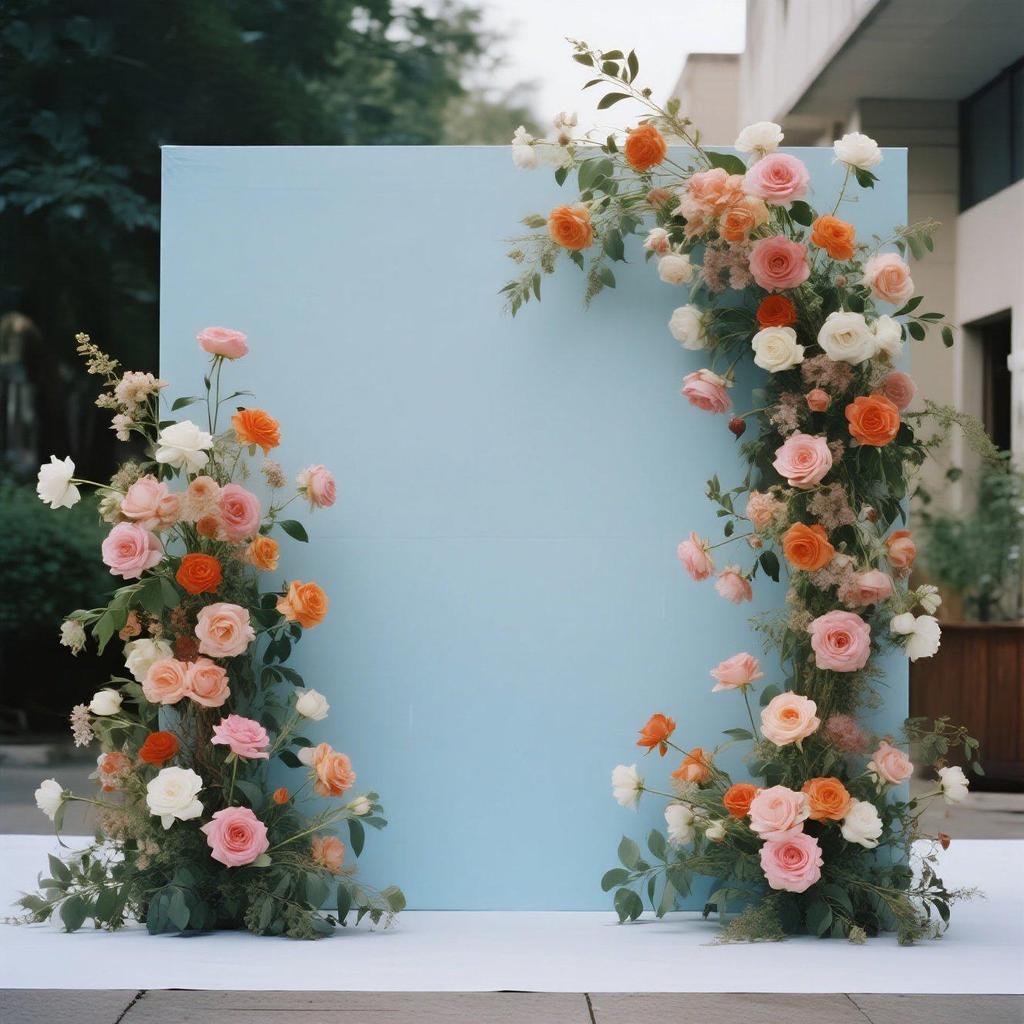Wedding Square Arch Background Fabric Cover for Parties and Events