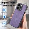 For iPhone 15 Pro Case Shockproof Slim Retro Leather Phone Back Cover