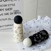 Round-shapes Lid Coffee Cup Black White Vacuum Water Bottle New Thermal Car Cup  Gifts