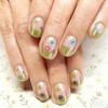Glossy Green Short Square Nails - Fresh, Fair Spring/Summer Look, 24-Piece Set