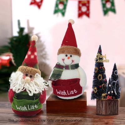 Christmas Cartoon Doll, 1pc Santa Claus Snowman Doll Christmas Ornaments Dolls for Christmas Party House Holiday Decoration