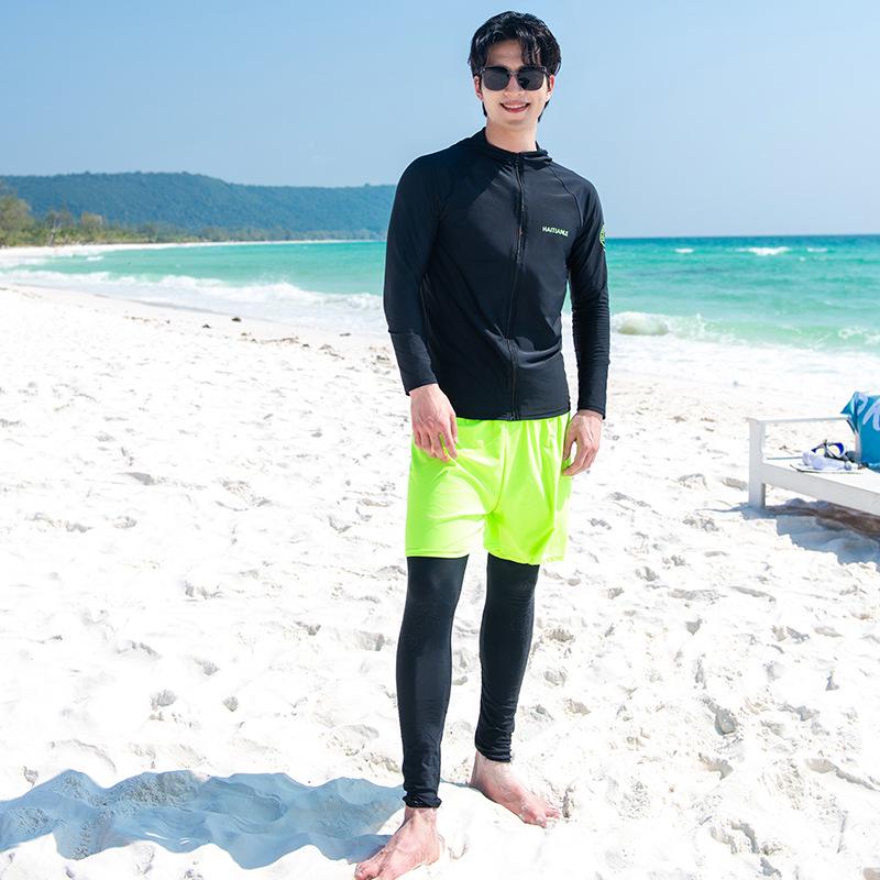 

Men s and Women s Hooded Wetsuit Set: Long Sleeve & Pants for Beach Sports XL