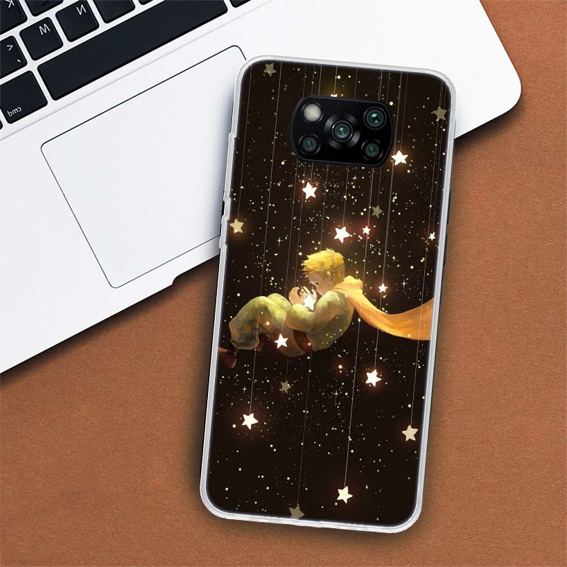 The Little Prince Fox Cartoon Phone Case For Xiaomi Poco X3 GT X4 NFC M4 Pro M3 M2 F3 F2 F1 Mi Note 10 A3 A2 Lite A1 CC9E Fundas
