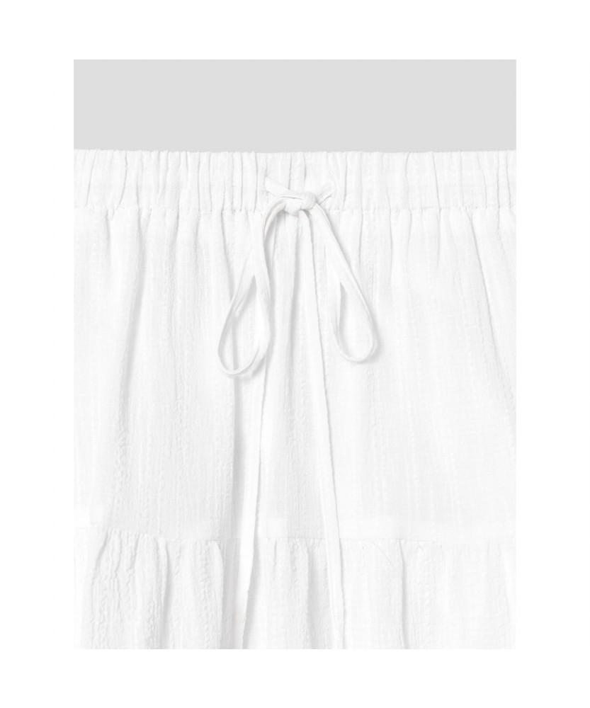8SECONDS Pintuck Mini Skirt White
