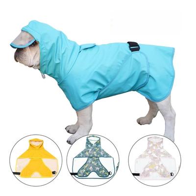 Teddy Golden Dog Clothes Egg Olk Man PU Waterproof Jacket Dog Raincoat Pet Supplies Waterproof Outdoor