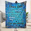 Love Letter Dad Blanket Soft & Cozy Great for Bed Picnics Office Four Seasons Universal Playful Design Gifts For Family Or Friends