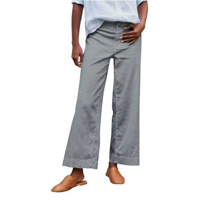 Women's High Waist Wide Leg Pants In Multiple Colors