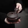 Purple pottery side handle ceramic teapot Pu erh tea making equipment Chinese Kung Fu tea set