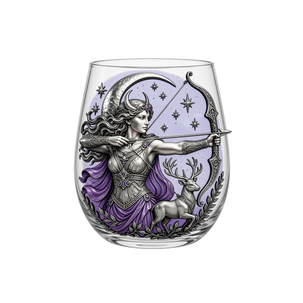 Mythology 2D Glass Cup Set - Ancient Gods Tumbler for Home Bar Drinkware