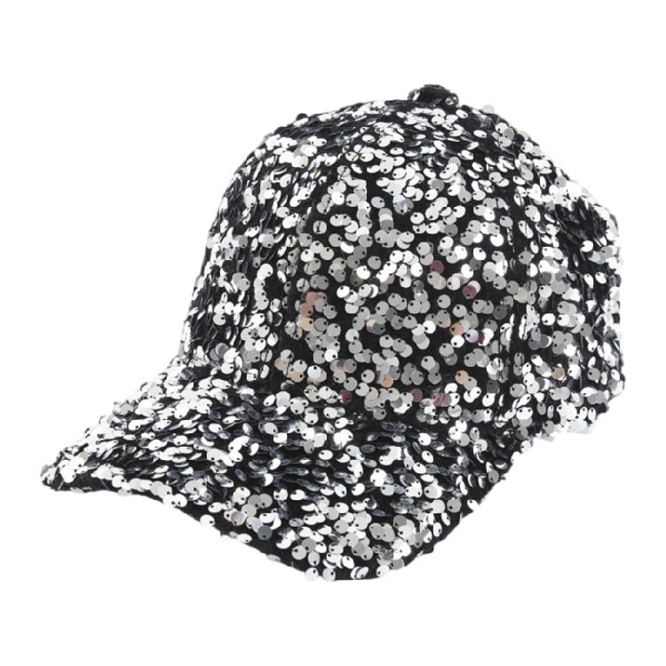 Sequined Baseball Hat for Girls Boys Breathable Sports Hat For Outdoor Activities Fashion Photo Props