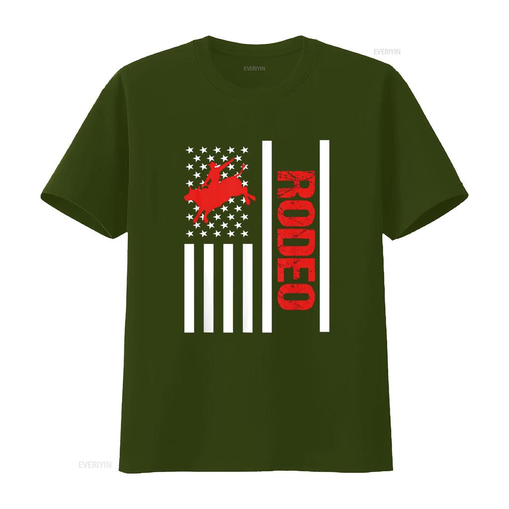 Rodeo Bull Riding T Shirt vintage Washed Soft Breathable graphic Unisex streetwear Versatile Casual Top For Everyday Wear