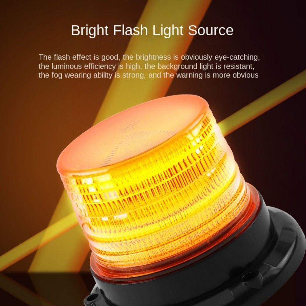 Magnetic Mount LED Car Warning Light 12V Top Burst Flashing Light LED Strobe Light  Trucks