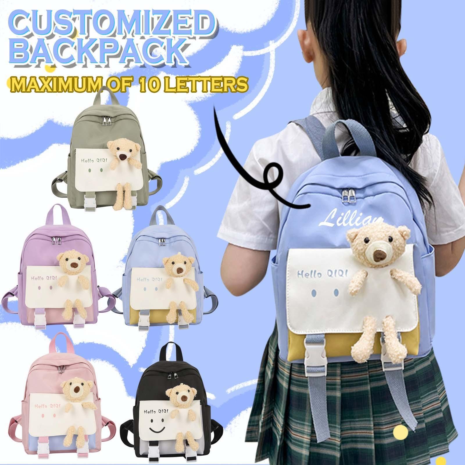 

Personalized Boys And Girls Backpacks, Travel Backpacks, Embroidered Name Tags, Unique Keepsake Gifts, Kids Backpacks One Size фіолетовий