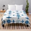 Airplane Flannel Throw Blanket Cartoon Pattern for Couch Sofa Bed King Queen Size Super Soft Warm Lightweight All Season Warm