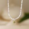 Shiny Zircon Pendant Necklace for Women, Light Luxury Niche Design Collarbone Chain Jewelry