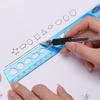 15cm Cartoon Folding Ruler for Kids: Multifunctional, Cute 30cm Wavy Ruler for Primary School Students