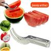 Stainless Steel Double-Headed Fruit Baller & Carving Knife with Watermelon Flesh Remover Spoon