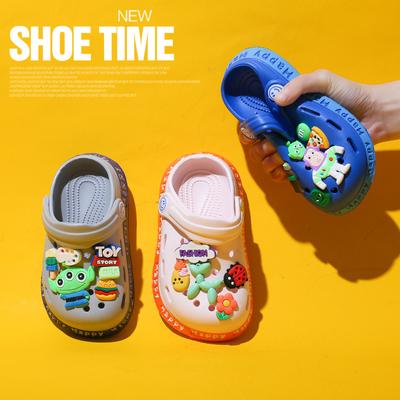 Sandales d'été pour enfants, chaussures de plage, dessin animé Baotou, chaussures à trous, Ultra légères, semelles souples, pour petits enfants