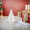 10 Stück 150 mm Schaumstoff-Weihnachtsbaumkegel Weiß Massiver Polystyrol-Bastelbasis für DIY-Dekoration Tisch-Mini-Baum Bemalbares Ornament