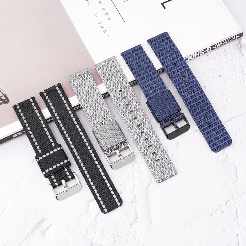 For Huawei Watch GT 3 42mm/Watch GT 3 Pro 43mm Wrist Strap 20mm Texture Nylon Watch Strap