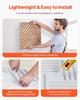 3D Slat Wall Panels 12-Pack 19.7x19.7'' PVC 32 Sq.Ft Coverage Light Wood