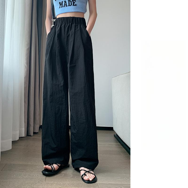 

Женские летние тонкие плиссированные повседневные брюки с широкими штанинами XL