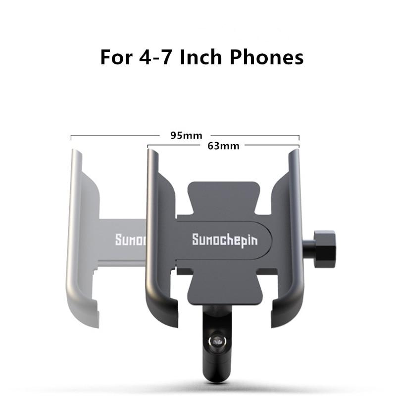 Bicycle Phone Holder Motorcycle Handlebar Mobilephone Support Aluminum Alloy 360 Rotation MTB Bike Accessories