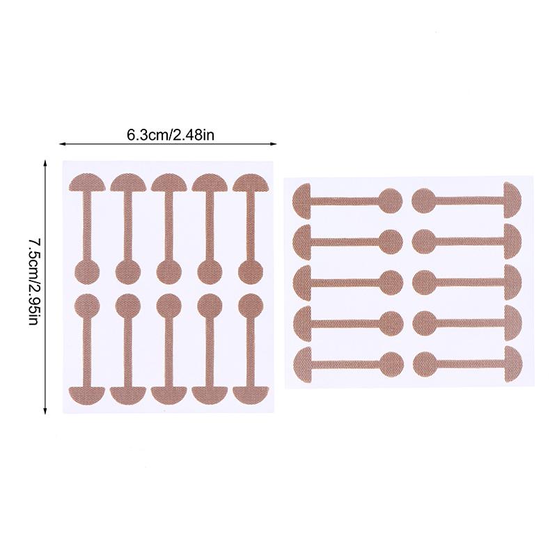 20-200Pcs Dumbbell Nose Tip Patch Contouring Corrective Nose Patch Disposable Nude Thin Nasal Strips Narrow Beauty Nose Stickers