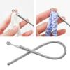 Bendable Steel Cord Threading Tool For Drawstring Spring Threader Clip Flexible String Puller Home Sewing Essential