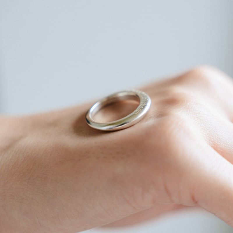 eveningbell [silver925] Good luck charm ring (2color)