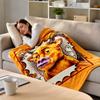 Flannel Throw Blanket 130150 cm Creative Print Soft Cozy for Bed, Sofa, Travel