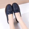 Spring and Summer New Womens Flat Shoes Work Flat Casual Sports Shoes Cowhide Soft Loafers Breathable Mother Shoes 35-44