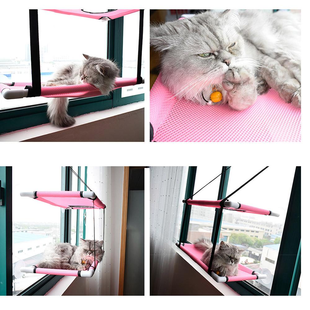Cat Window Perch Hammock Mesh Bed Double Deck Window Suction Cups Seat   Cooling Hammock Bed