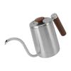 Pour Over Coffee Kettle 304 Stainless Steel Gooseneck Narrow Spout Coffee Kettle with Wood Handle