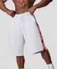 FREEDOM Lettering Bermuda Cotton Shorts (Melange)