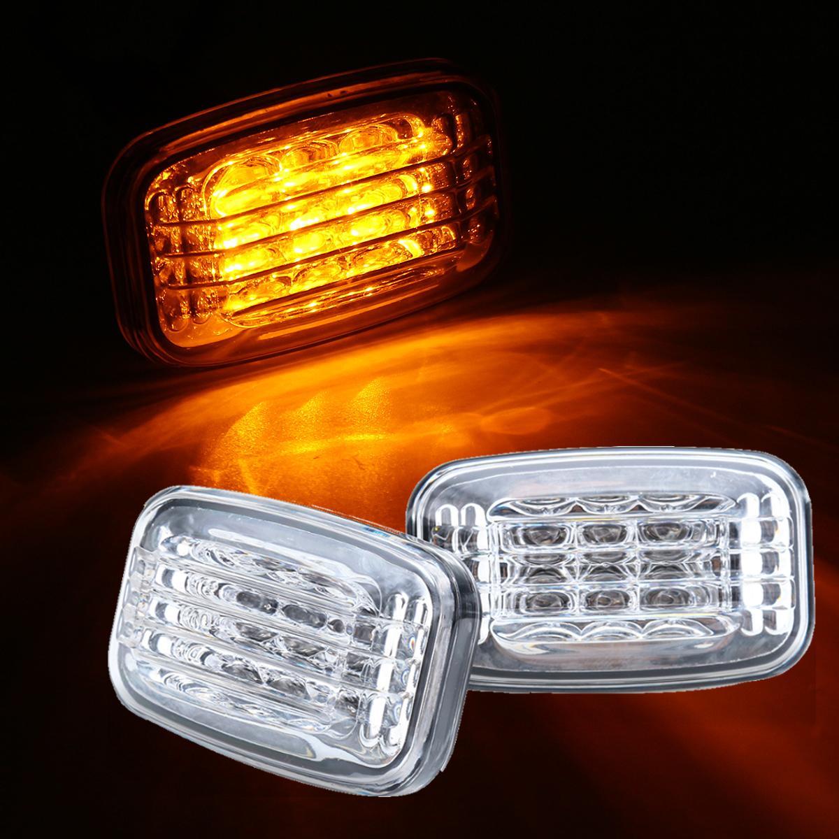 ZALTAS 1 Pair For Toyota For Land Cruiser 70 80 100 Series Car Side Marker Light Turn Signal Amber Lamp Turn Signals Indicators(Color:Clear ZALTAS 1 Pair For Toyota For Land Cruiser 70 80 100 Series Car Side Marker Light Turn Signal Amber Lamp Turn Signals Indicators(Color:Clear