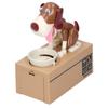 Piggy Bank Puppy Cute Animal Children Steal Money Dog Saving Coin Box White Spray Brown