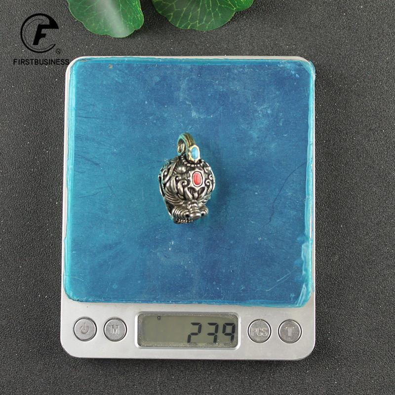 Copper Brave Troops Head Bell Small Ornaments Desk Feng Shui Decorations Retro Brass Keychain Pendants Home Decor Living Room