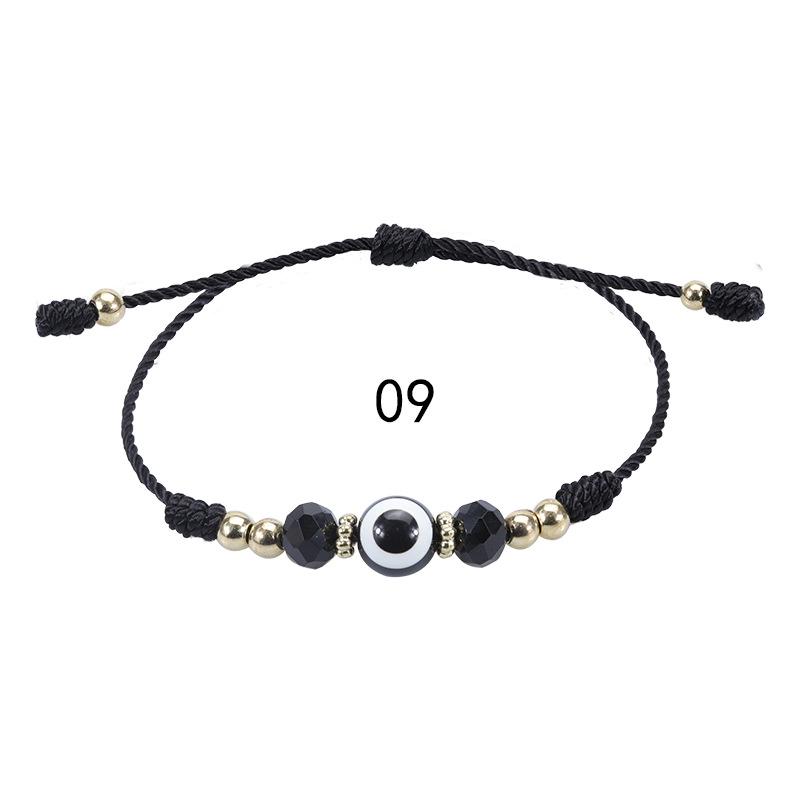 Evil Eye Crystal Beaded Adjustable Bracelet for Boys & Girls