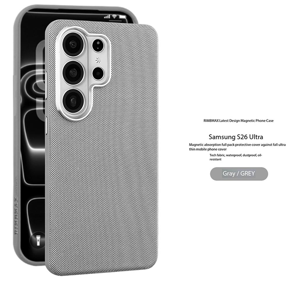 Magnetic Technology Woven Matte Phone Case for Samsung Galaxy S26 Edge S2 S24 S23 Ultra for  Shockproof Fabric Cover Galaxy S23 Ultra