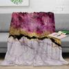 Beautiful Teal Marble Pattern Flannel Blanket Warm Soft Sofa Blanket Winter Sheet Bedspread Camping Travel Blanket
