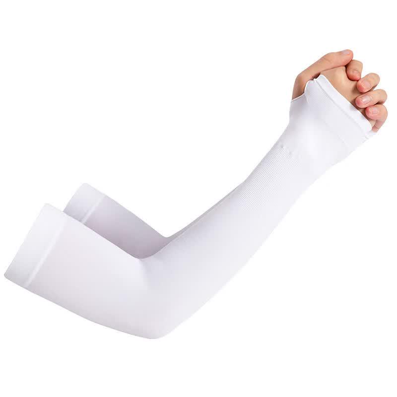 Tri-polar Summer Ice Silk Cycling Arm Sleeves