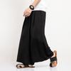 Spring Summer Men's Wide Leg Pants Casual Loose Chinese Style Solid Black Trousers with Pockets